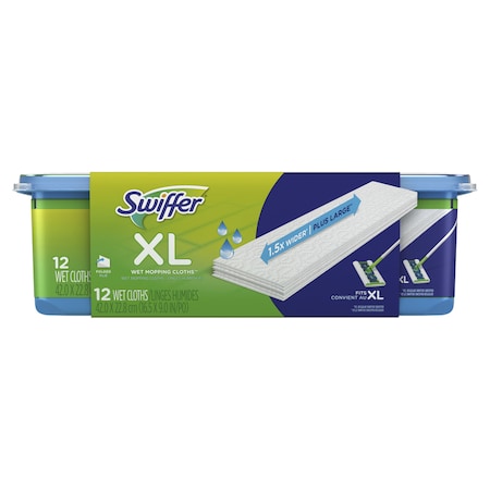 Swiffer Swiffer Sweeper XL 5.4 in. Wet Microfiber Mop Refill Pad 12 pk 3700074471